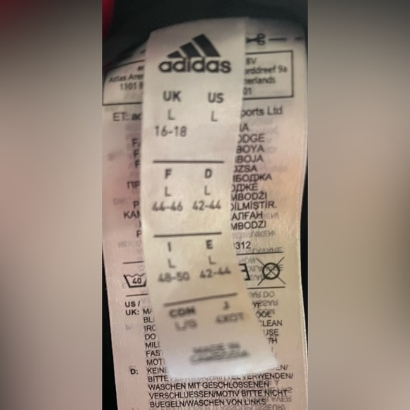 Adidas Mens full zip jacket Sz large - Picture 6 of 6